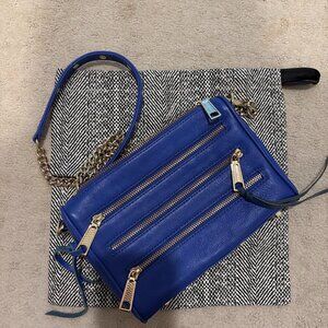 Rebecca Minkoff Mini 5-Zip Leather Crossbody Bag